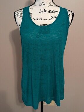 Eddie Bauer Teal Scoop Neck Tank Top